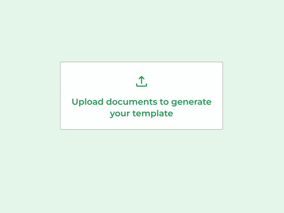 Template Generation Using Historical Data