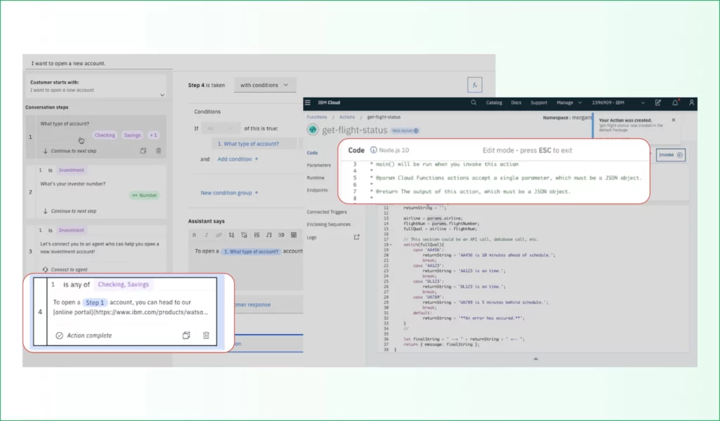 (IBM Watson Assistant Combines Flows and NLP)