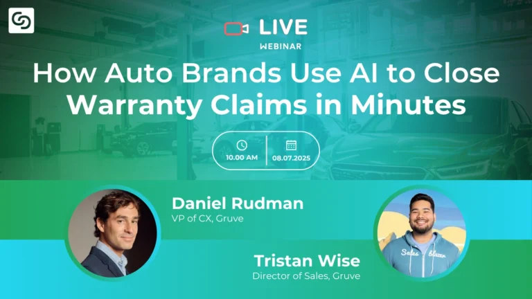 Webinar: A Live Demo of Gruve’s AI Warranty Agent for Salesforce