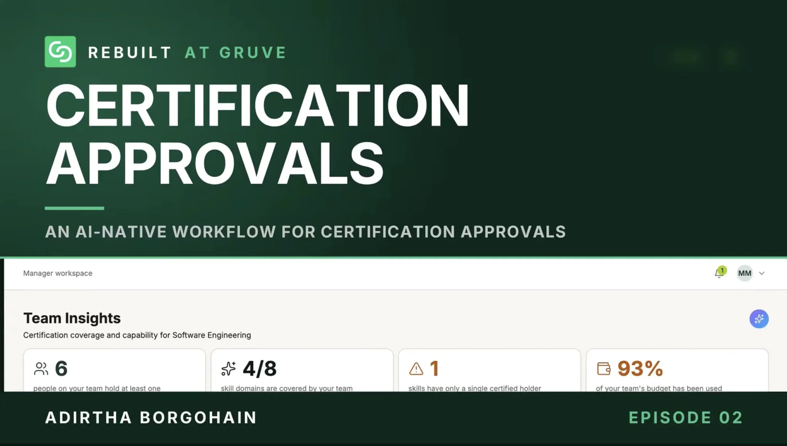 Rebuilt at Gruve | Intelligent Certification Approval Workflow
