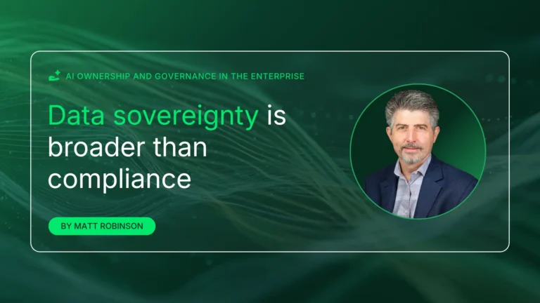 Data sovereignty is broader than compliance
