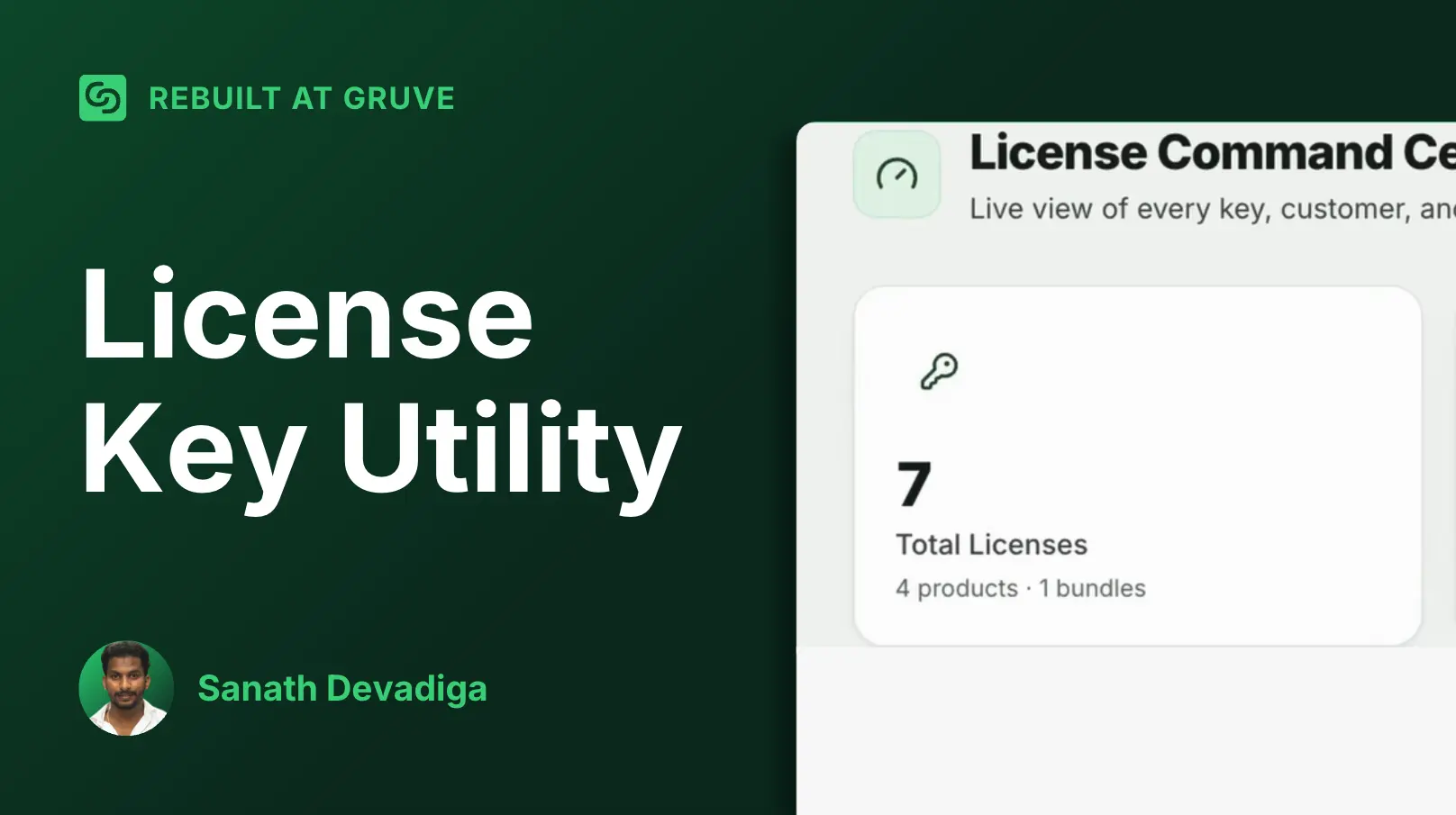 AI-native workflows at Gruve | License key utility