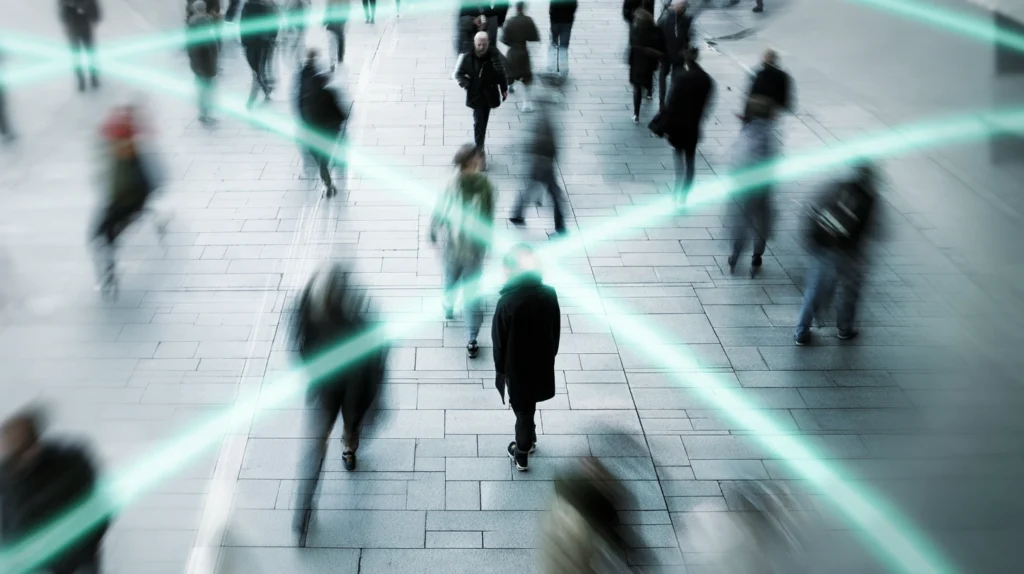 glowing digital network lines, illustrating MCP server security and AI tool call authorization in production.